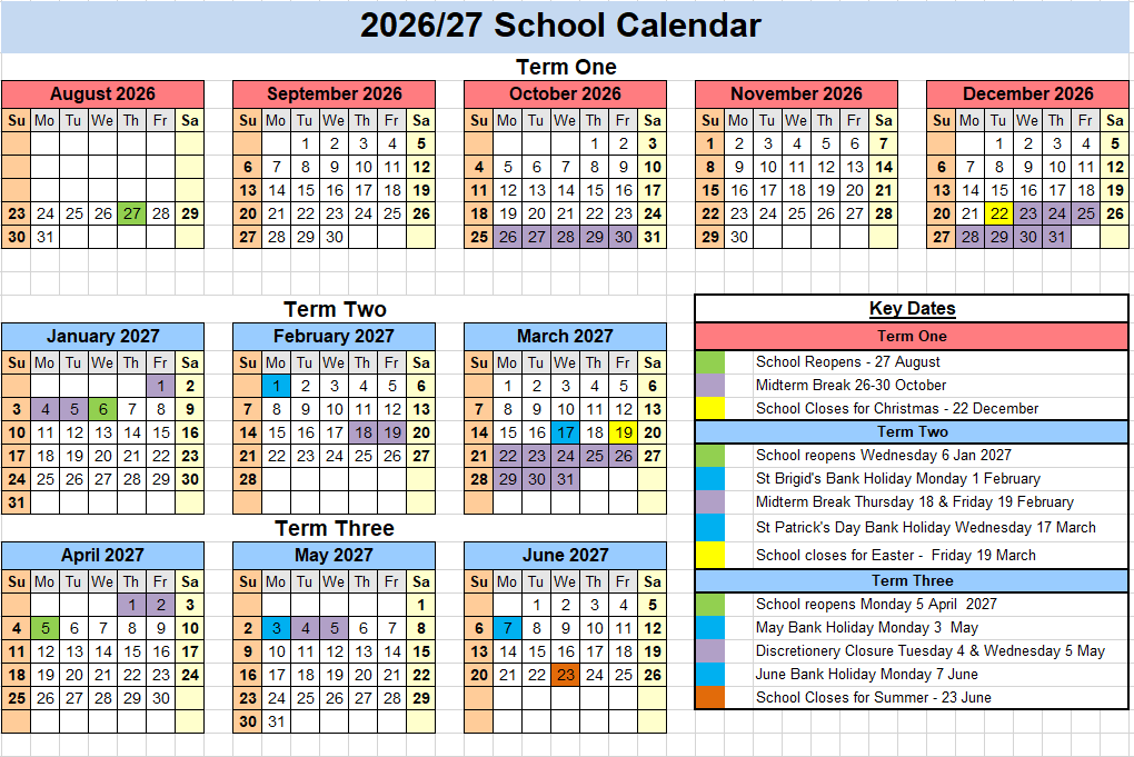 26.27 School Calendar